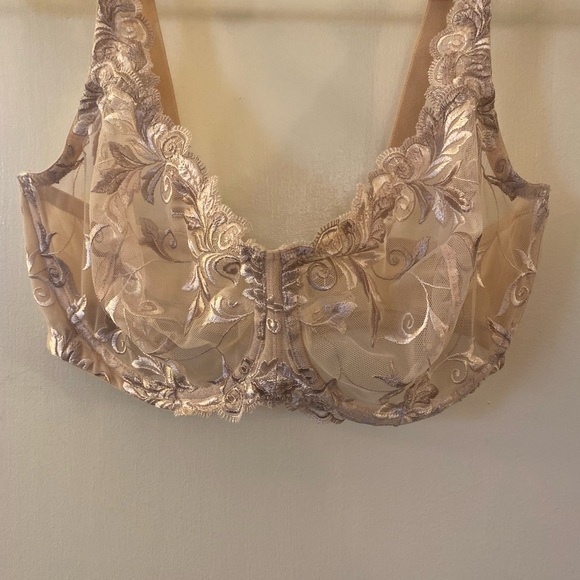 SOMA • Sensuous Bra • Underwire • Lace • Unlined Bra • Cream • Size 38F • NWOT - Picture 13 of 13